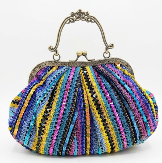 Maharani stripe multi Batua