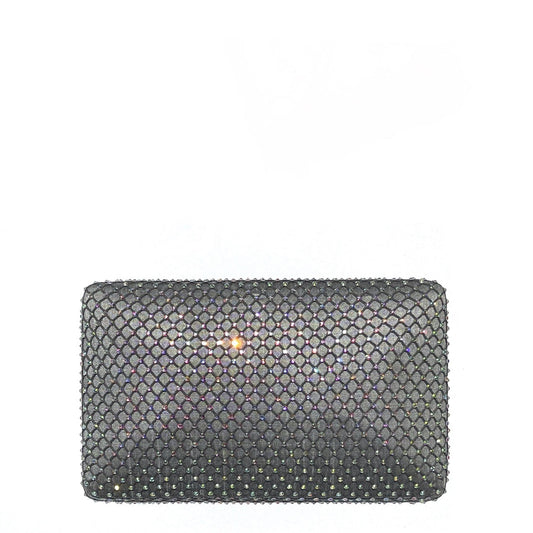 Simitri - Grey Fishnet Clutch