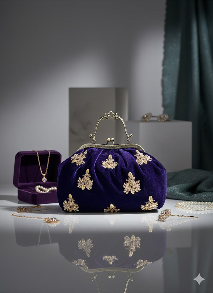 Maharani Purple Batua