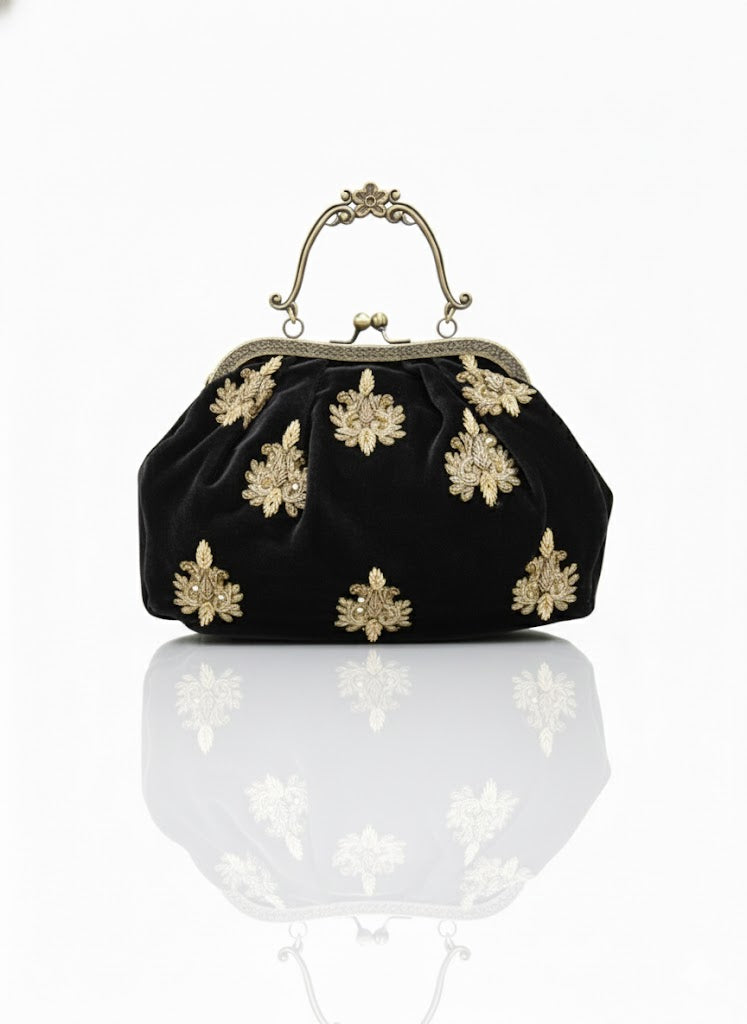 Maharani Black Batua