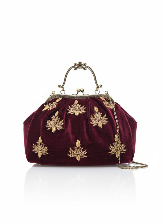 Maharani Maroon Batua