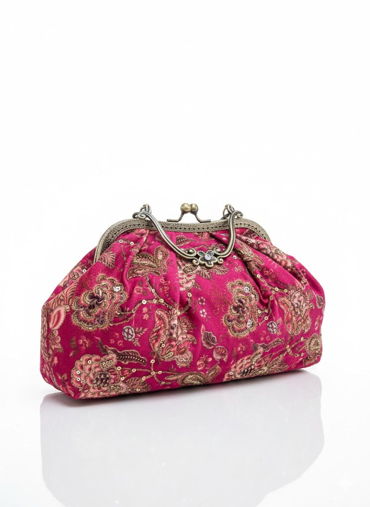 Maharani printed pink Batua